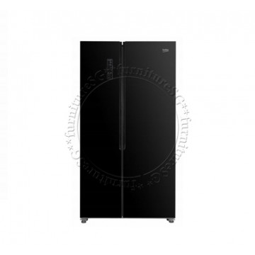BEKO SIDE BY SIDE TWO DOORS GLASS REFRIGERATOR 563L - GNO5231GBSG